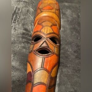 Handcrafted Tribal Mask with Intricate Design